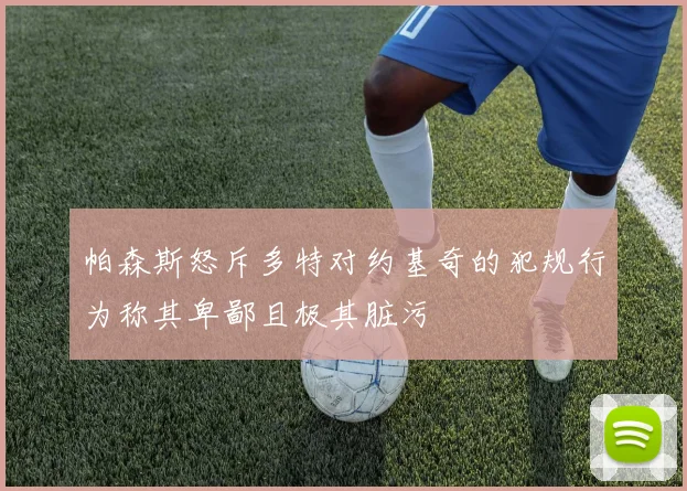 帕森斯怒斥多特对约基奇的犯规行为称其卑鄙且极其脏污