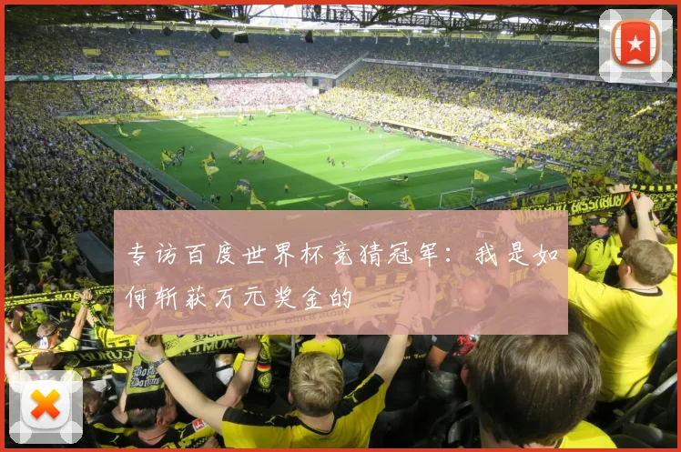 专访百度世界杯竞猜冠军：我是如何斩获万元奖金的